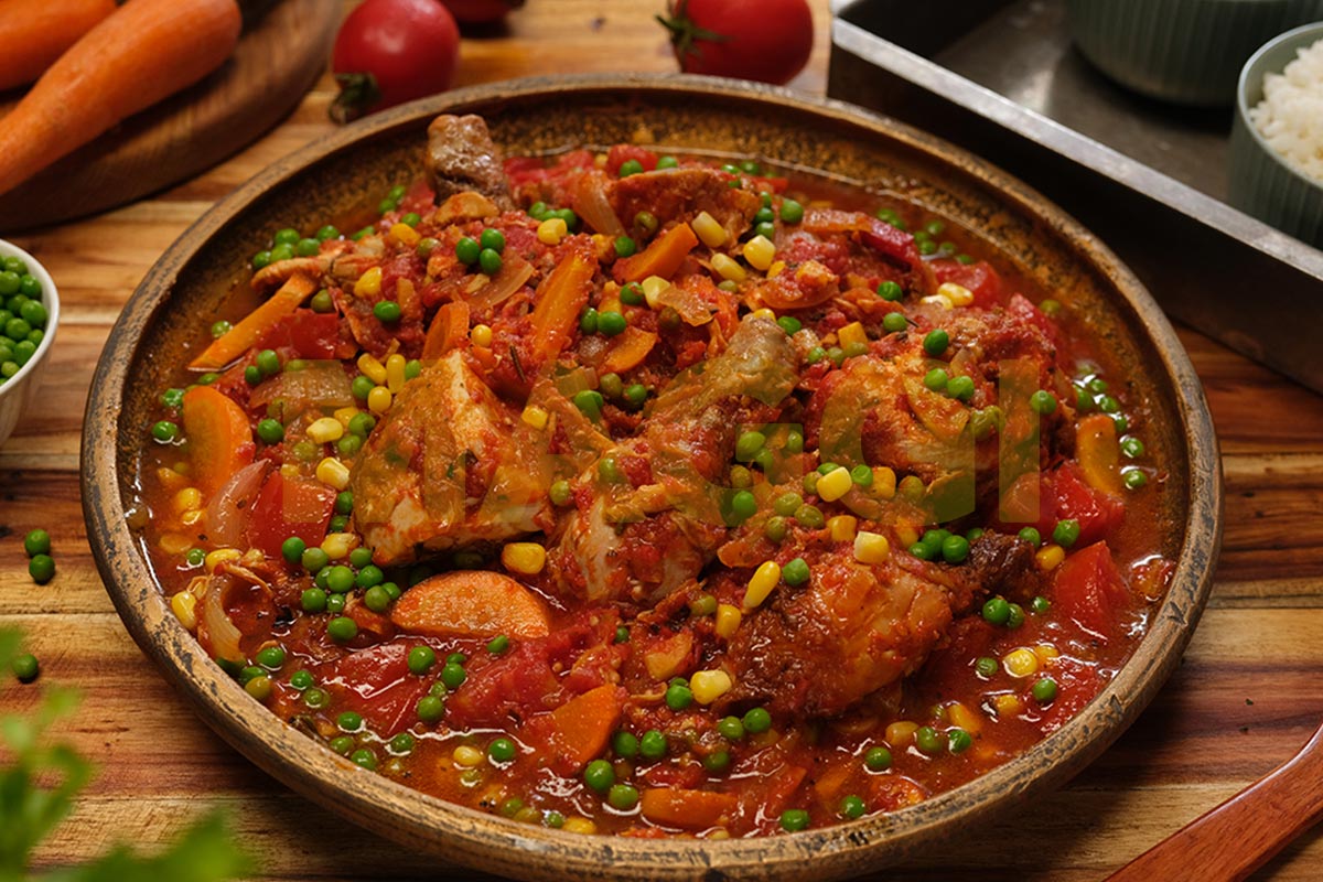 Ragout de tomate aux légumes épicés