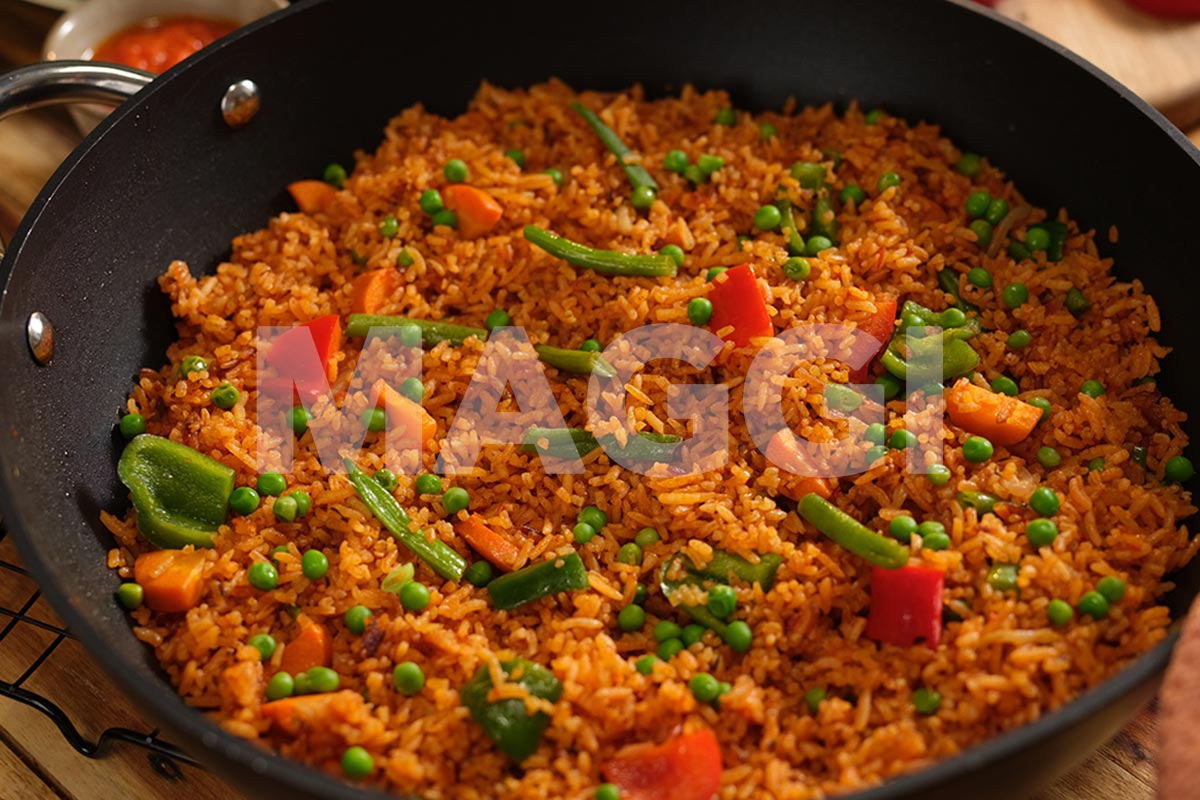 Jollof riz au gras à la cuisson douce