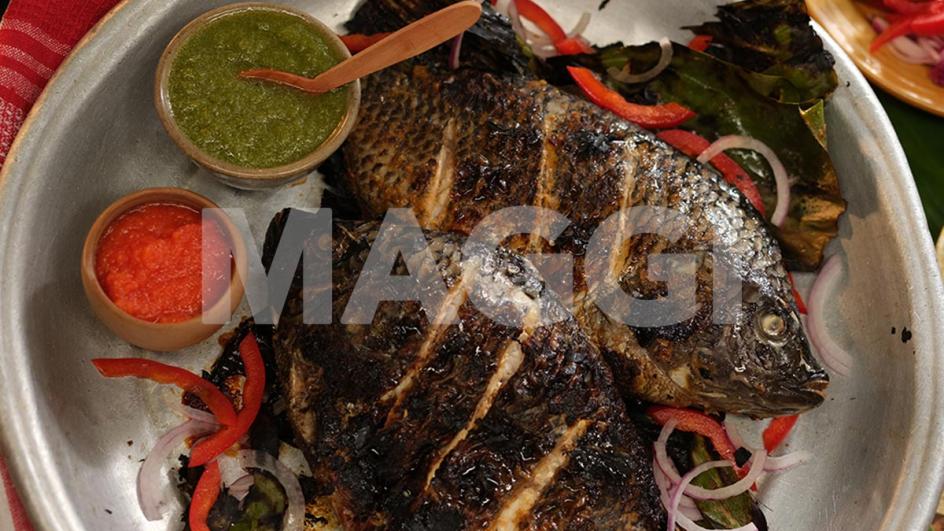 Tilapia grillé et son piment au goût de gingembre