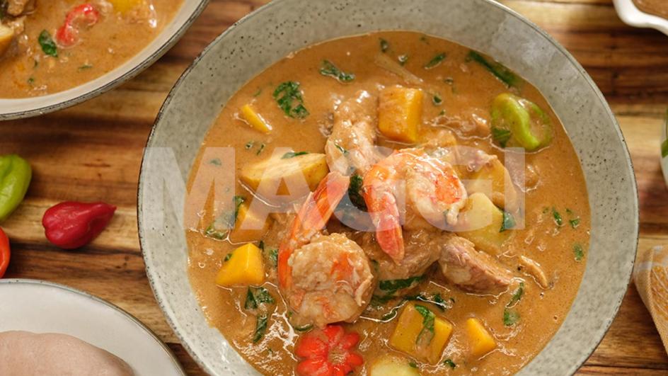 Sauce arachide et ses délicieux légumes