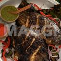 Tilapia grillé et son piment au goût de gingembre