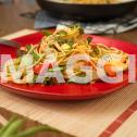 Spaghetti basilic aux légumes