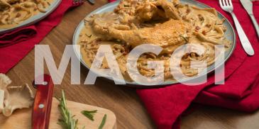 Le poulet à la forestière